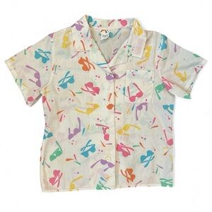 Vintage Kid’s Button Down Summer Shirt